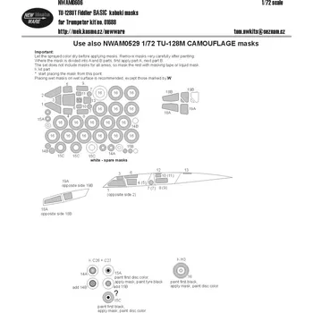 Plastikový model 1/72 Mask Tu-128UT Fiddler BASIC (TRUMP 01688)