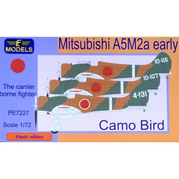 Plastikový model 1/72 Mitsubishi A5M2a early Claude Camo Bird