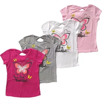 Dívčí tričko SEAGULL DÍVČÍ TRIČKO "FREE" Barva: šedá, Velikost: 10 let (140)