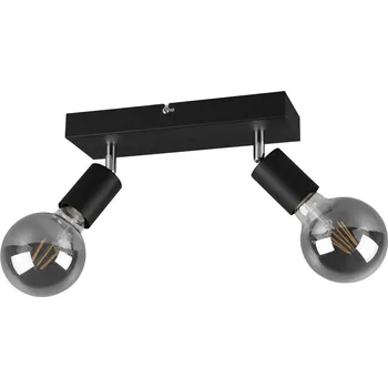 Trio Leuchten R80182032 VANNES - Stropní dvoubodovka v černé barvě 2 x E27 (Stropní nebo nástěnné dvoubodové svítidlo )
