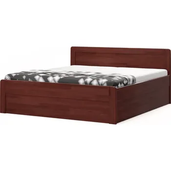 Postel BMB Postel Marika Family oblá - masivní buk Moření: bordó, Provedení: Bez roštu, Rozměr: 180 x 200 cm
