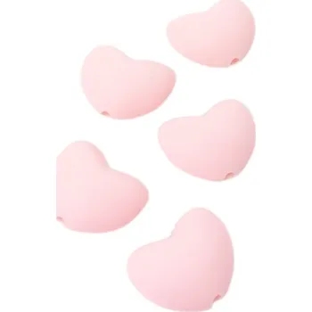 Příze Silikonový korálek srdíčko vypouklé sv. růžový (Silikonový korálek srdíčko vypouklé sv. růžový)