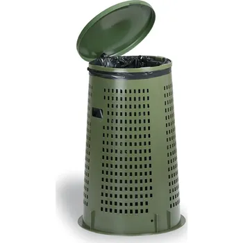 Odpadkový koš Odpadkový koš plastový 120l - zelený robustní