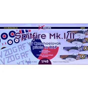Plastikový model 1/48 Spitfire Mk.I/II Czechoslovak pilots in RAF