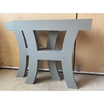 Zahradní lavice Nohy k betonovému stolu Pekárek Ošetření betonových nohou: Pohledový beton