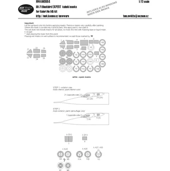 Plastikový model 1/72 Mask SR-71 Blackbird EXPERT (ITALERI 145)