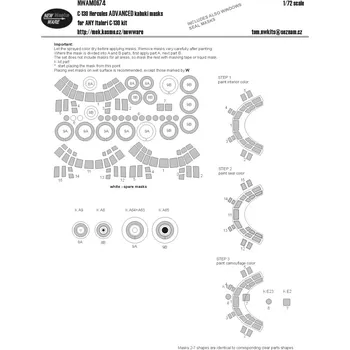 Plastikový model 1/72 Mask C-130 Hercules ADVANCED (ITALERI)