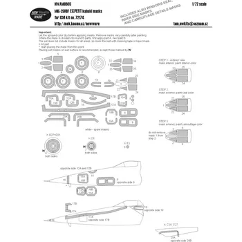 Plastikový model 1/72 Mask MiG-25RBF EXPERT (ICM 72174)