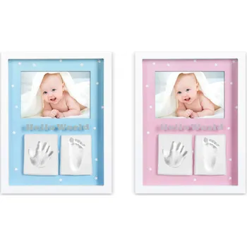 Fotorámeček Interbaby Rámeček 32 x 21 cm 2 otisky + fotka bílý