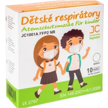 respirátor Recenze Suzhou Jiecheng Dětský respirátor FFP2 10 ks