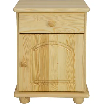 Noční stolek Drewmax SN104 noční stolek masiv borovice (Kvalitní borovicový noční stolek)