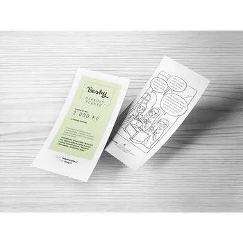 Dárková krabička Dárkový poukaz Besky na nákup v hodnotě 2.000 Kč