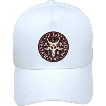 Kšiltovka Čepice - Hail Satan - White