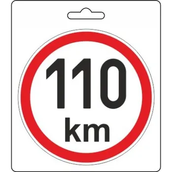 Samolepicí dekorace na vozidlo Compass Samolepka omezená rychlost 110km/h (150 mm) TIR