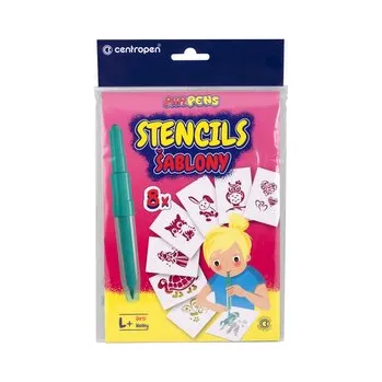 Šablony na foukací fixy CENTROPEN set L+