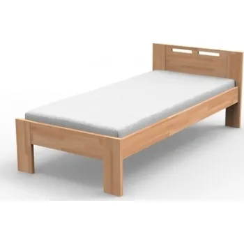 Postel TEXPOL NELA - masivní buková postel s parketovým vzorem - Akce!, buk masiv