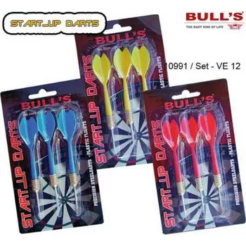 Šipka Sada steelových šipek Bull´s Start Up 10991 (červené)
