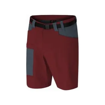 Pánské kraťasy HANNAH VERNE sun-dried tomato/dark slate L; Červená kraťasy + DÁREK DLE VÝBĚRU!