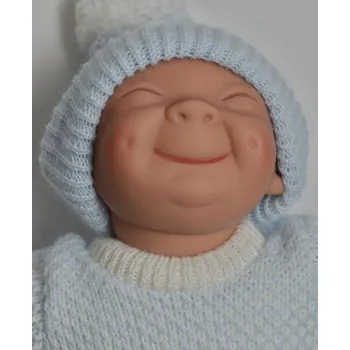 Panenka Prcek v pyžamu se šátkem - kluk usmívající se jako MĚSÍČEK od f. Lamagik (Španělský šklebík - 23 cm)