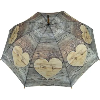 Deštník Deštník dřevěné srdce Wooden heart - 105*105*88cm