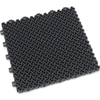 Rohožka Šedá plastová zátěžová vstupní rohož Modular 9300 - 30 x 30 x 1,75 cm