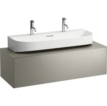 Koupelnový nábytek Sonar - skříňka 118x45 pod umyvadlo H816347, 1 výřez, 1 zásuvka, bílá matná H4054610341701