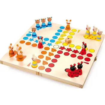 Dřevěná hračka Small foot Člověče nezlob se - Zvířatka