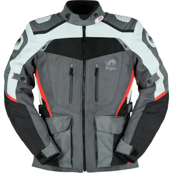 Moto bunda FURYGAN bunda APALACHES Vented 2v1 black/grey/red - 2XL
