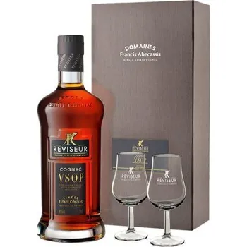 Brandy Reviseur VSOP Single Estate Cognac 40 % 0,7 l + 2x sklo