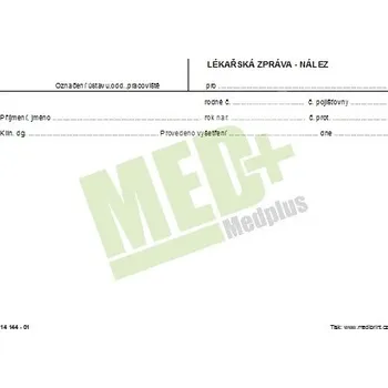 Lékařská zpráva – nález – nelep. 80 g
