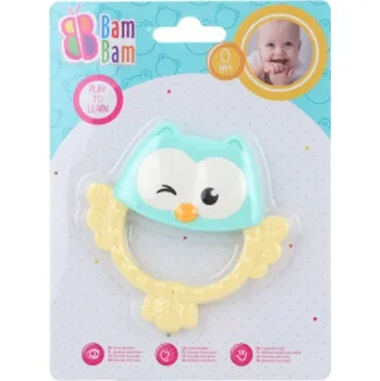 Hračka pro kojence Bam Bam Chrastítko sova 0m+