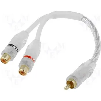 Audio kabel Y adaptér 1x samec - 2x samice