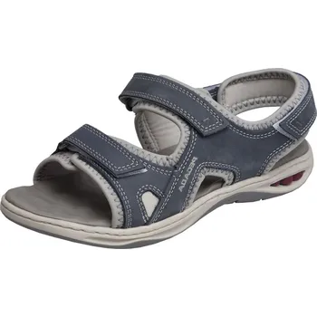 Dámská zdravotní obuv Sante zdravotní obuv Dámské kožené modré letní sportovní sandály s odpruženou patou na nízkém klínku - zdravotně tvarované PE/00232393-15 SANTÉ/ PEGADA Tabulka dámských velikostí: 37