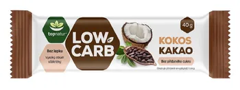 čokoládová tyčinka Topnatur Low Carb 40 g kakao/kokos 