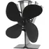 Krbový ventilátor Hütermann 4lopatkový tepelný krbový ventilátor na kamna