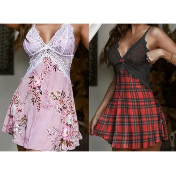 Dámská erotická košilka Rousi S/XL Varianta: černo-červená L/XL