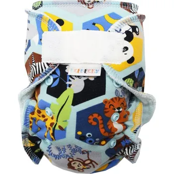 Plena Breberky Kalhotková plenka (S) - Mláďátka v džungli SZ, bledě modrý velur