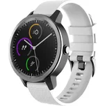 eses Silikonový vzorovaný řemínek 20 mm - Velikost L, bílý