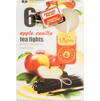 Svíčka Admit Tea Lights Apple Vanilla 6 ks