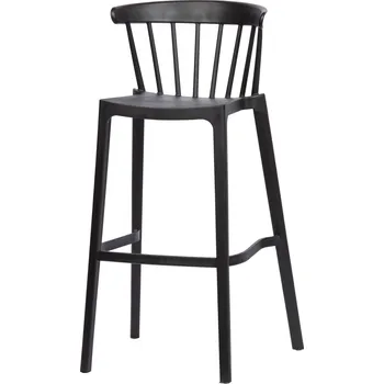 Barová židle WOOOD plastová barová židle BLISS černá 373289-Z