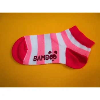 Dívčí oblečení Trepon, ČR Nízké bambusové ponožky Kubík Barva: růžová+bílá, Velikost: 19-21 (29-32)