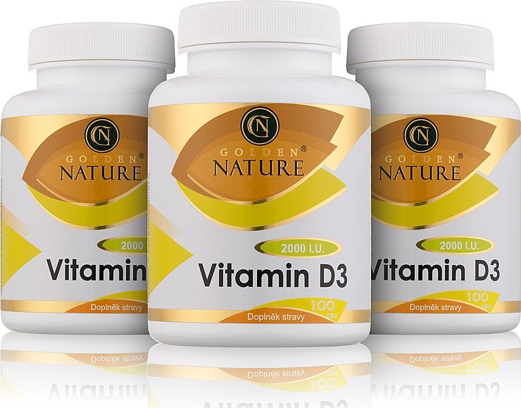 2+1 Golden Nature Vitamin D3 2000 I.U. 300 cps.