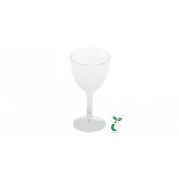 Sklenice Skleničky na víno | 1dl | Kompostovatelné | Z PLA Balení: 21 Ks