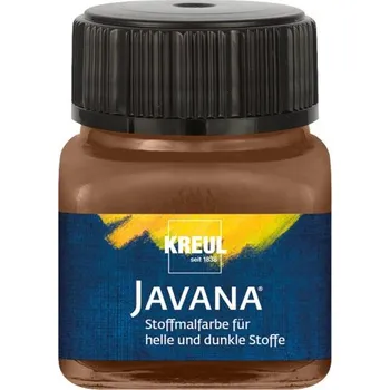 Speciální výtvarná barva Kreul Barva na světlý a tmavý textil JAVANA 20 ml HNĚDÁ