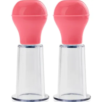 Erotický masážní přípravek SLADKÉ PUMPIČKY KE STIMULACI BRADAVEK NEBO KLITORISU 2 KUSY - 7826123