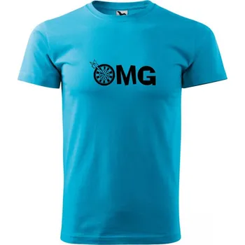 Malfini Triko s potiskem - OMG - turquoise - XS