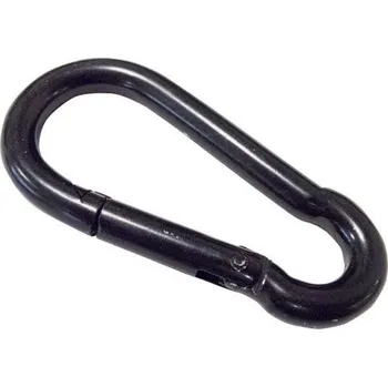 Mister B Carabiner Black 8 cm, kovová karabina pro bondage