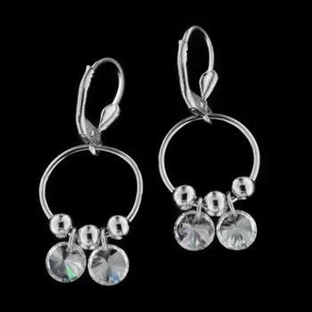 Náušnice Stříbrné náušnice s klasickým zapínáním