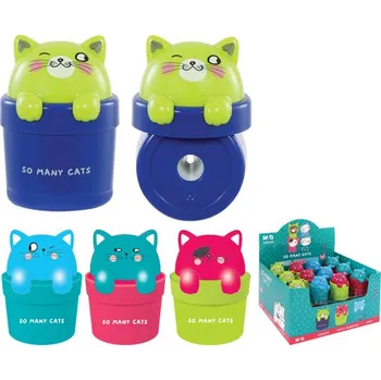 Struhadlo Struhadlo plastové M&G se zásobníkem So Many Cats