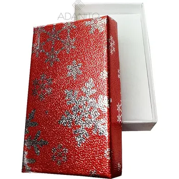 Dárková krabička Vánoční papírová krabička na šperky
